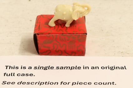 Small Faux Ivory Elephant Figurines (250) [196253]