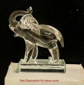 Small Glass Elephant Figurines (15) [196257]
