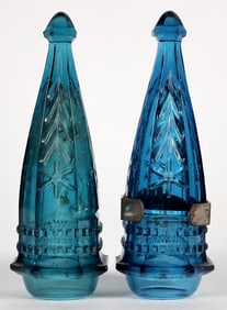 Car Vases, Cobalt Pair [195110]