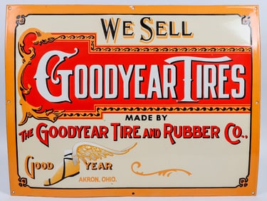 We Sell Goodyear Tires Porcelain Sign, High Quality Tribute [196697]