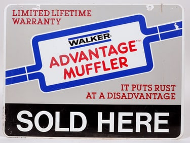 Walker Muffler 2 Sided Metal Sign [196525]