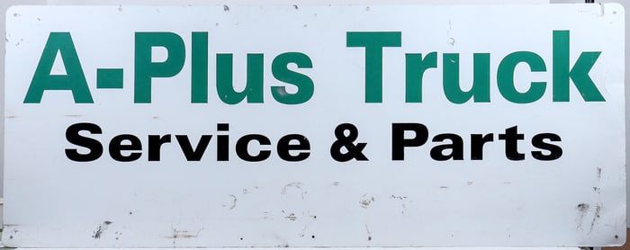 Metal Truck Service Sign [196746]