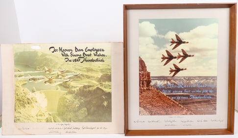 USAF Thunderbirds Signed Photo Pair [195942]