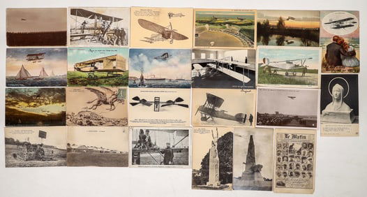 French Historical Airplanes Postcards, 25 [194734]
