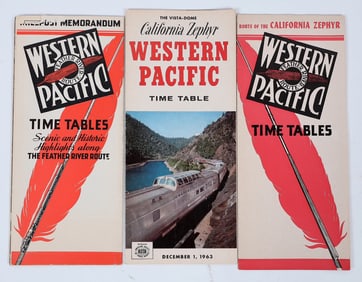 Western Pacific RR Timetables (3) [196383]