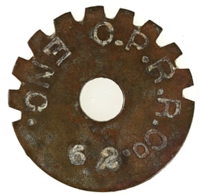 Central Pacific Railroad Token for Wood RARE [191349]