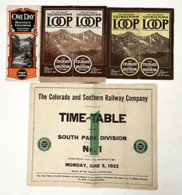 Colorado and Southern Railway Excursion Brochures & Timetables [196368]