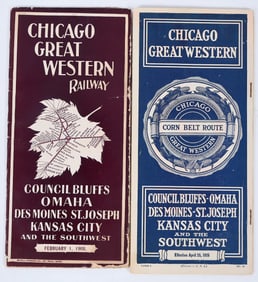 Chicago Great Western Railroad Timetables (2) [196373]