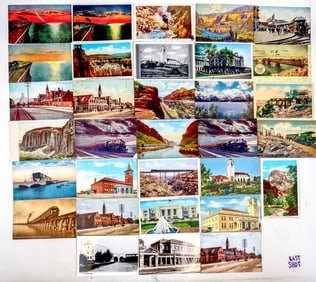 Western Railroad Scenic Postcards (32) [195637]