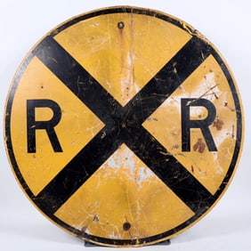 R x R Yellow & Black Sign 36 Inch Diameter [196803]