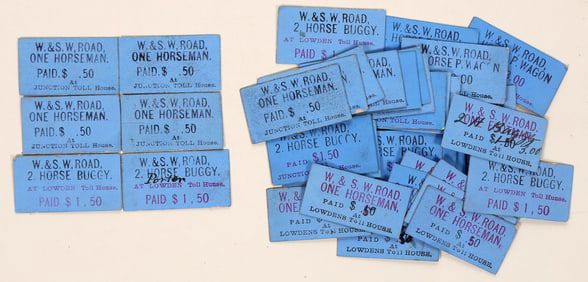 Weaverville & Shasta Toll Road Tickets [195996]