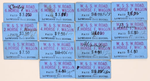 Weaverville & Shasta Toll Road Tickets [195997]