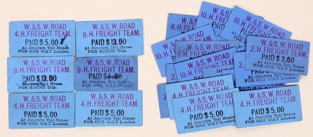 Weaverville & Shasta Toll Road Tickets [195998]