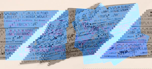 Weaverville & Shasta Toll Road Tickets [195999]