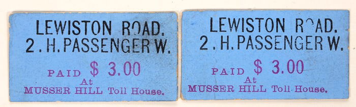 Weaverville & Shasta Toll Road Tickets [196060]