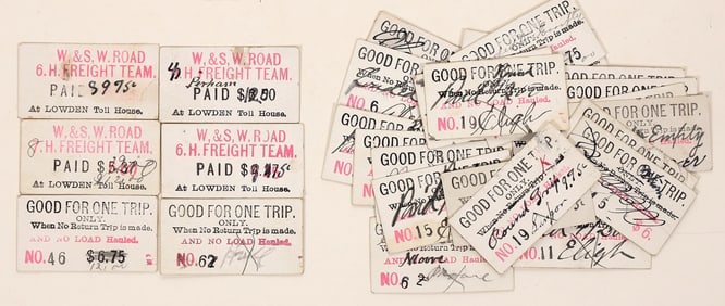 Weaverville & Shasta Toll Road Tickets [196061]