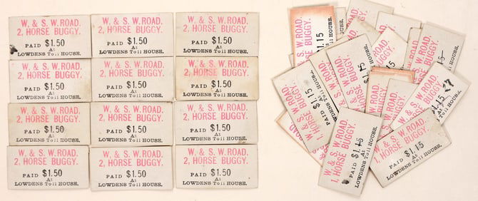Weaverville & Shasta Toll Road Tickets [196062]