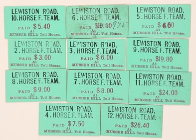 Weaverville & Shasta Toll Road Tickets [196063]
