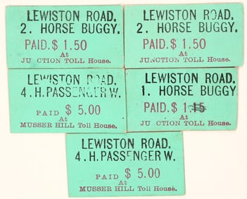 Weaverville & Shasta Toll Road Tickets [196064]