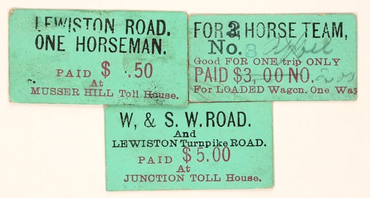 Weaverville & Shasta Toll Road Tickets [196065]