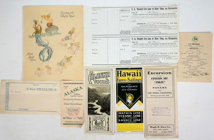 Steamship Ephemera Group (California, Hawaii, Alaska) [195462]