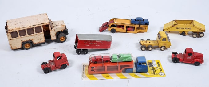 Collection Of Vintage Tonka, Tootsie, Buddy L And Midgetoy Trucks [183552]