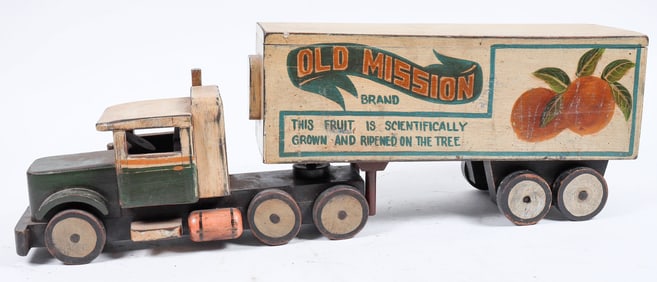 Hand Made Wooden Tractor/Trailer [196770]