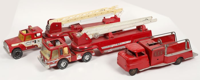 Vintage Hook & Ladder And Pumper Fire Trucks  [196774]