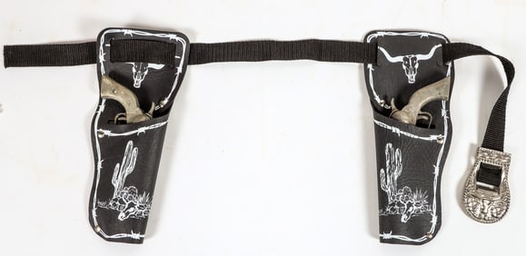 Hubley "Pal" Scaled Down Cap Pistols with Holsters [196972]