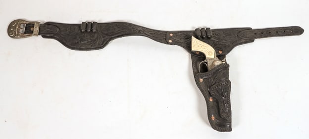 Hubley Single Cap Pistol With Black Plastic Holster [196983]