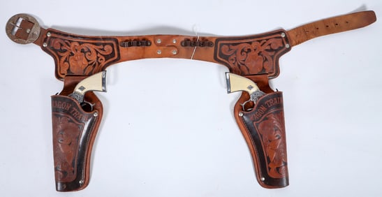 Hubley Wagon Trail Cap Gun and Holster Set [196328]