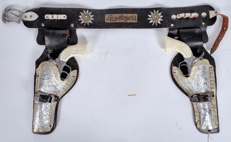 Roy Rogers Toy Duel Pistol Holster Belt [196945]