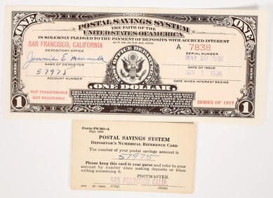 Postal Savings System  $1 Note 1936 [194318]