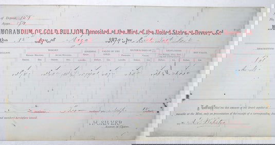 Denver Mint Assay Dated 1879 [194532]