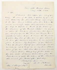 Mint Director Patterson Letter Re: Mint Theft of Copper, 1840 [196516]