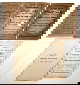 Bangs, Merwin  & Co. Coin Auction Catalogs 1863-1876 (5) [196470]