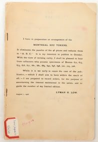 Lyman Low Coin Catalogue 1908 [196631]