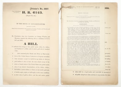 Congressional Bills Proposing the "Stella" and Gold Coins [194769]