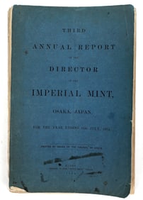 Annual  Report Of Director Of Imperial Mint Japan [195246]