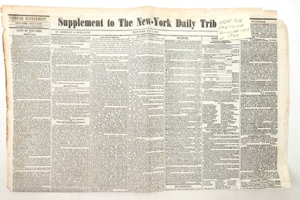 Golden Chronicles New York Daily Tribune 1849, Private Mint in California [196637]