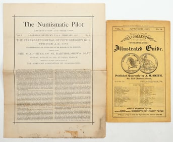Numismatic Pilot (1877)/ Coin Collectors Guide (1885) [196457]