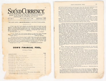 Sound Currency Pamphlet 1895 [195271]
