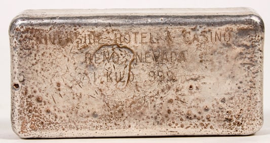 Riverside Hotel & Casino 1 Kilogram Silver Ingot [194746]