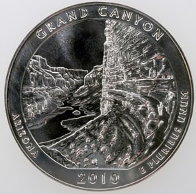 America The Beautiful Five Ounce Silver: Grand Canyon [195971]