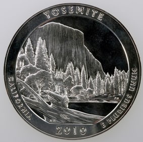 America The Beautiful Five Ounce Silver: Yosemite [195972]