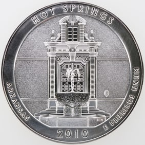 America The Beautiful: Hot Springs Five Ounce Silver [195969]