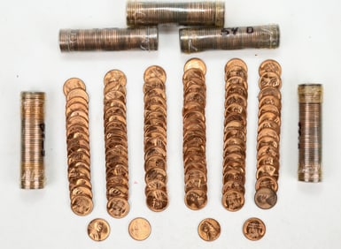 BU Rolls of Lincoln Cents (7) [196795]