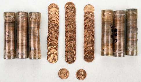 BU Rolls of Lincoln Cents (7) [196796]