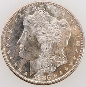 Morgan Dollar: 1880-S MS 63+ [196895]