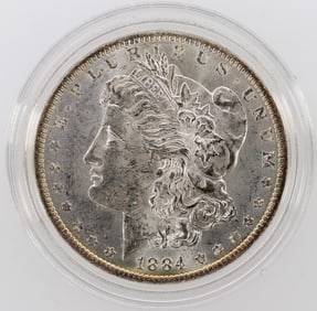 Morgan Silver Dollar from U. S. Mint: 1884-O [196025]